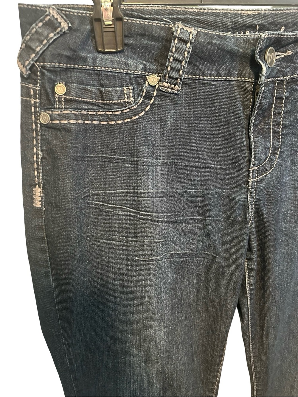 Maurices Dark Blue Skinny Stretch Jeans - Picture 3 of 4